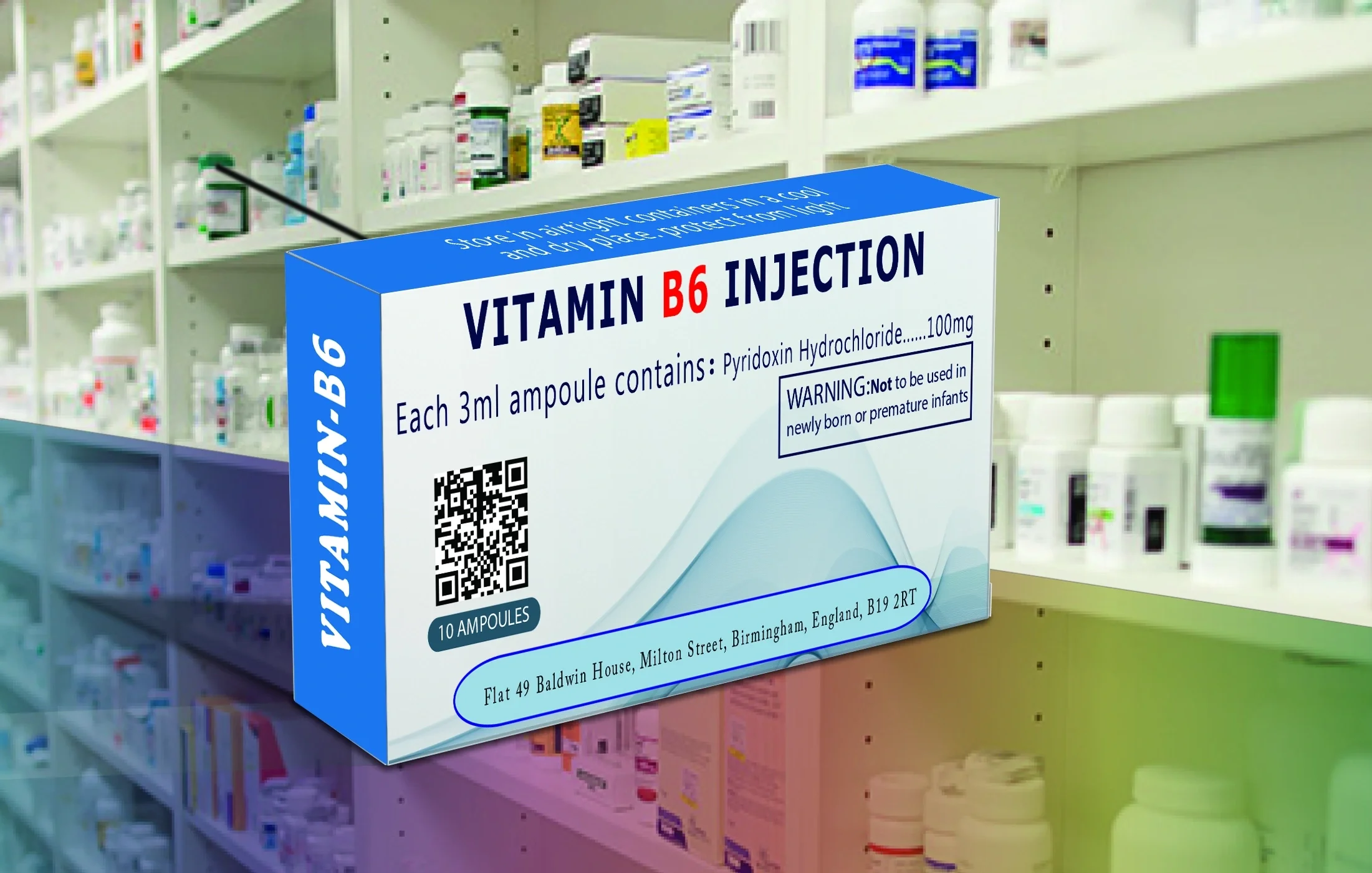'Products registration', 'Vitamin b6 injection'