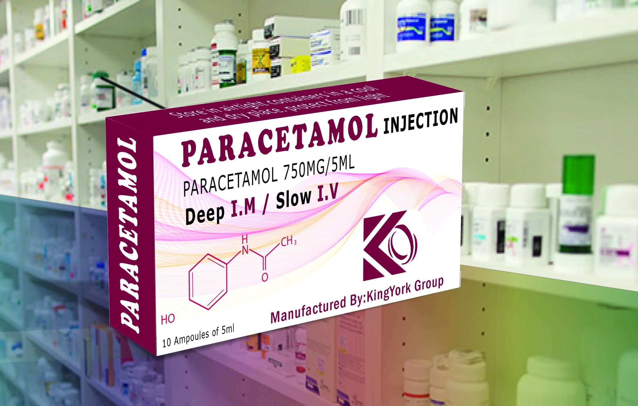 'paracetamol injections', 'analgesic ampoules', 'paracetamol 750mg injection', 'paracetamol'